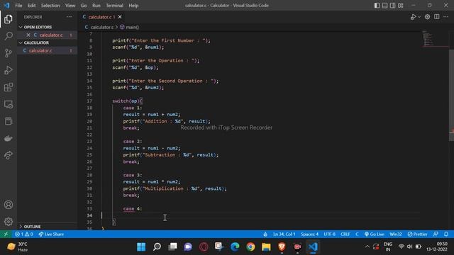 How to make calculator using c language | Calculator using Switch Case in C programing смотреть онлайн