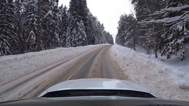 Лесная зимняя дорога @AAvmeste смотреть онлайн