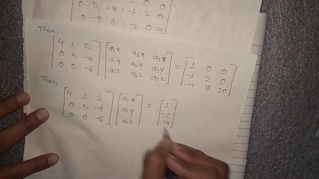 Inverse of a matrix using GAUSS elimination method смотреть онлайн