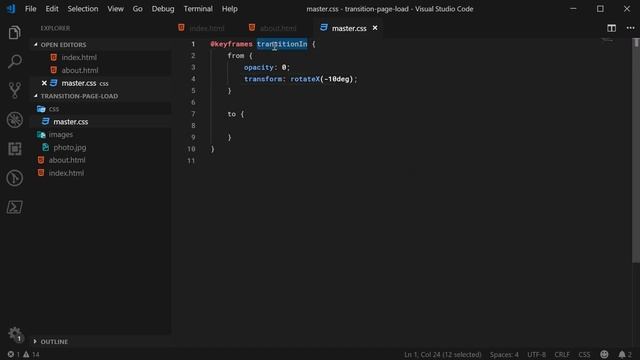 Create Transitions/Animations on Page Load with HTML & CSS - Web Design Tutorial смотреть онлайн