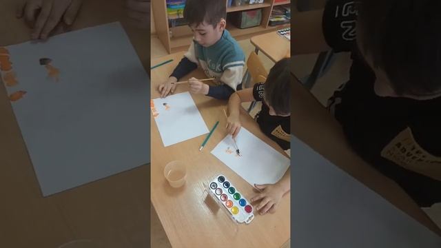 Рисуем осенний ковер. смотреть онлайн