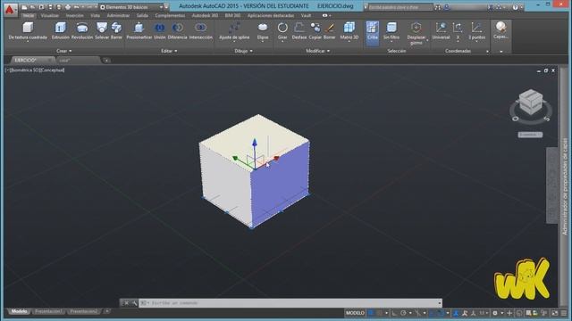 AutoCAD 2015, Desplazar, rotar, escalar y utilizades del gizmo, Curso 3D español, Cap 11 смотреть онлайн