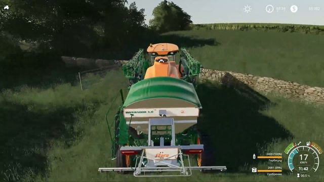 Продажа шерсти. Внесение гербицидов | Oakfield Farm #9 | Прохождение Farming Simulator 19 смотреть онлайн