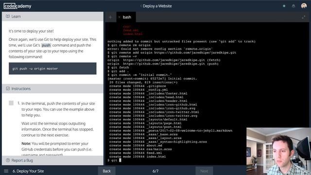 Let's Code Live :: Codeacemy Deploy a Website смотреть онлайн