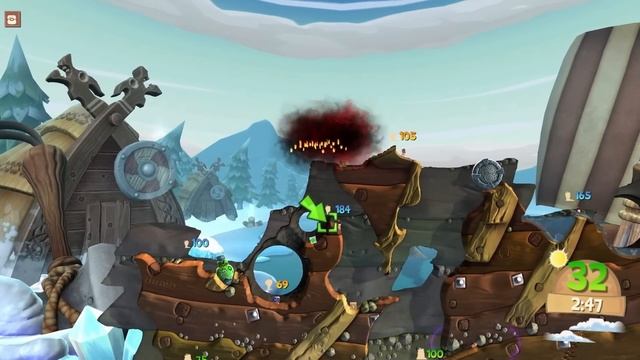 This worm is SO annoying (Worms Clan Wars) смотреть онлайн