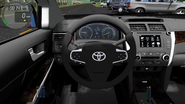 Toyota Camry V55 3.5L 2015 City Car Driving смотреть онлайн