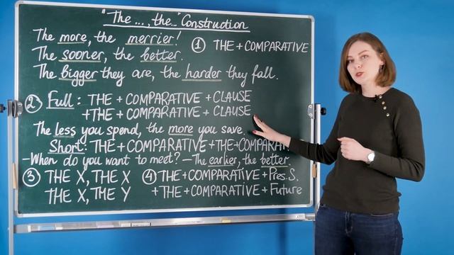 Конструкция "THE…, THE…" (чем…, тем…) смотреть онлайн