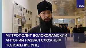 Митрополит Волоколамский Антоний назвал сложным положение УПЦ