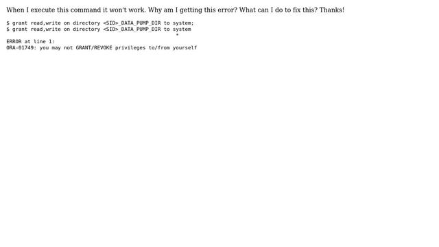 How can I fix this oracle error? смотреть онлайн