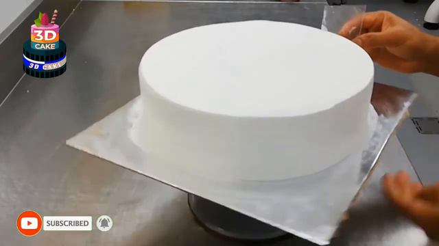 Marbale Effect Red GELLY Whit Frouit KIWI And Storwberry Cake Making Most Sattisfiyng Ideas Cake смотреть онлайн