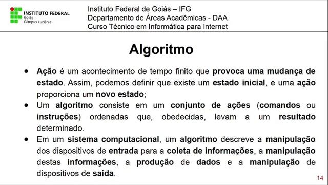 Aula 1 - Conceitos iniciais de Algoritmos смотреть онлайн