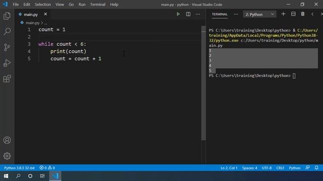 Learn Python - While Loop Tutorial смотреть онлайн