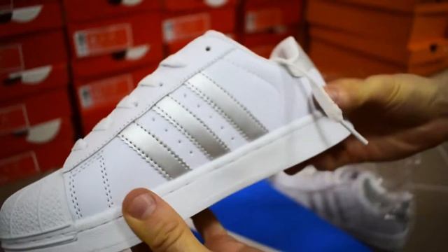 Adidas Superstar 3D white gray обзор кроссовки женские адидас суперстар белые с серыми полосками смотреть онлайн