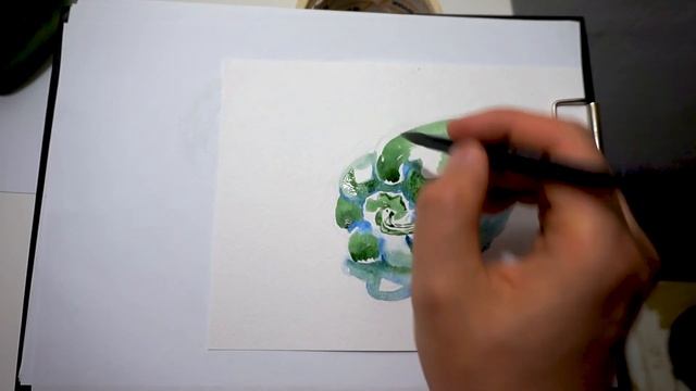 Урок Рисования Натюрморт - Как рисовать перец акварелью с 0 за 21 минуту! смотреть онлайн