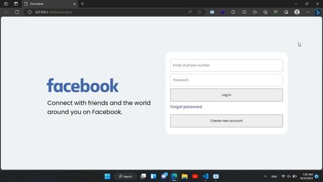 How to create responsive FACEBOOK LOGIN FORM ( HTML, CSS ) смотреть онлайн