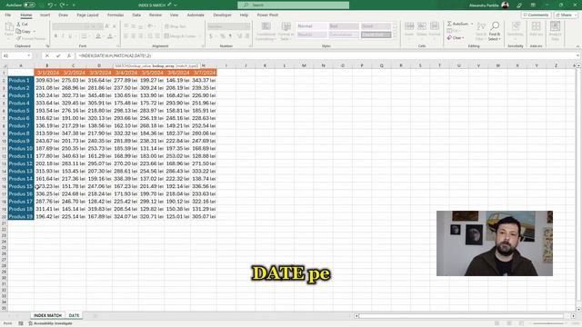Functiile INDEX si MATCH in Excel, explicate pas cu pas смотреть онлайн