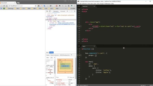 Vue.component 組件教學 – 使用 v-bind、v-for、x-template смотреть онлайн