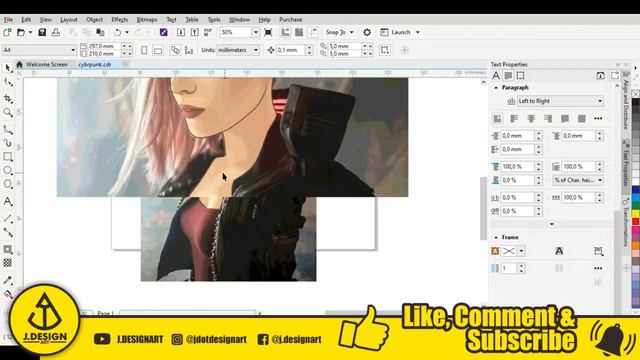HOW TO DRAWING VECTOR ART CYBERPUNK 2077 CHARACTHER IN COREL DRAW смотреть онлайн