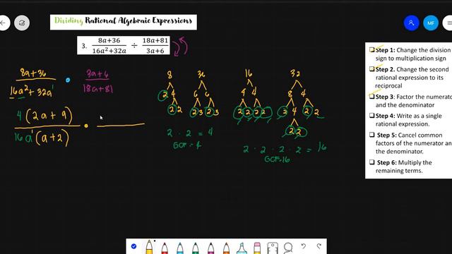Lesson 4.4: Dividing Rational Algebraic Expressions PART 3 (TAGALOG) смотреть онлайн