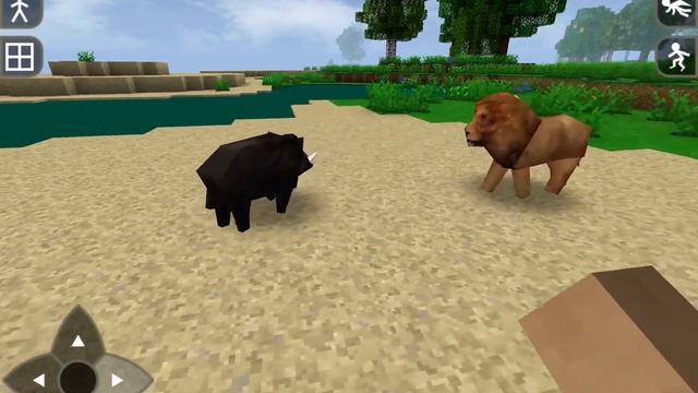 Survival Craft 2 Wildboar  Vs Lion