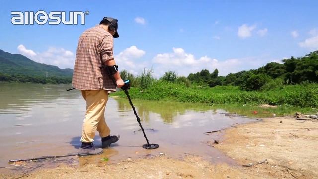 ALLOSUN Underground Metal Detector TS180 Outdoor Hunting Video смотреть онлайн
