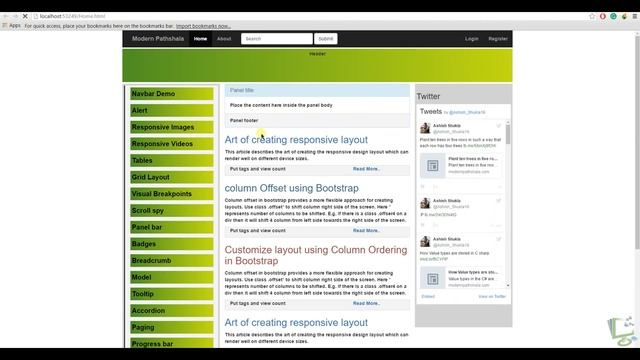 Bootstrap Panel смотреть онлайн