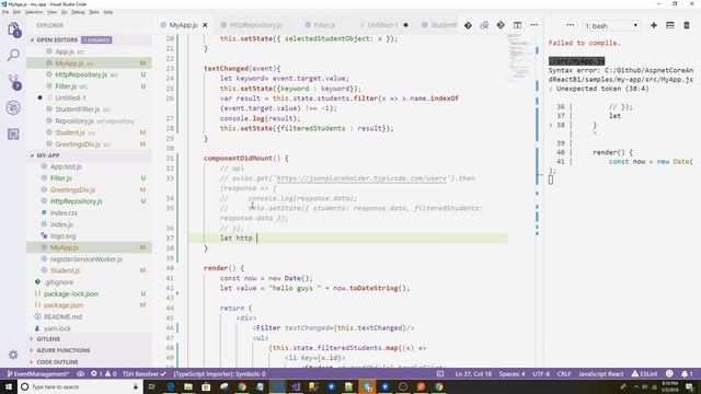 (Bangla) ASP.NET Core and ReactJS B1 : C 10e.9 HttpRepo смотреть онлайн
