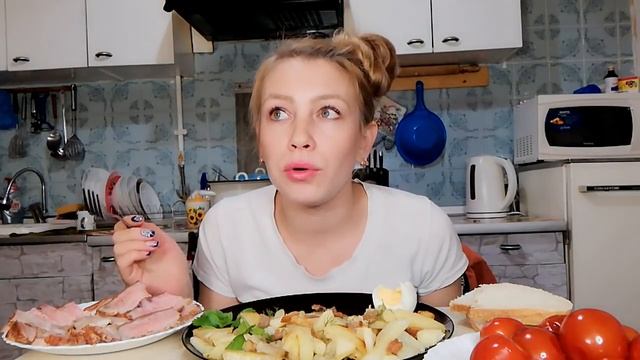 Мукбанг /жареная картошка с салом //МОЯ МЕЧТА// МОЯ ЦЕЛЬ// ХОЧУ ПОДАРОК НА 30 ЛЕТ. смотреть онлайн