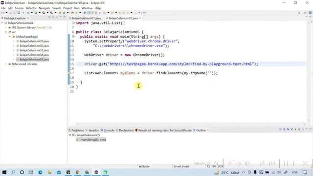 Menggunakan Method findElements смотреть онлайн