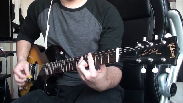 Green Day - Bouncing Off The Wall cover (Billie Joe Armstrong Gibson Les Paul Jr.) смотреть онлайн