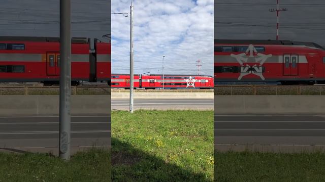 ЭШ2-??? «Аэроэкспресс» Сообщением Аэропорт Шереметьево - Одинцово около станции Аэропорт Шереметьев смотреть онлайн