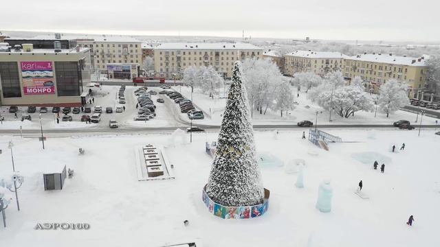 Зима в городе.Березники АЭРО100 смотреть онлайн