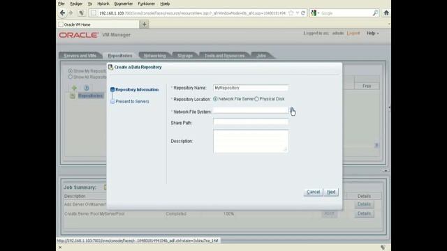 NEW Oracle OVM 3.1.1 tutorial setting up repository смотреть онлайн