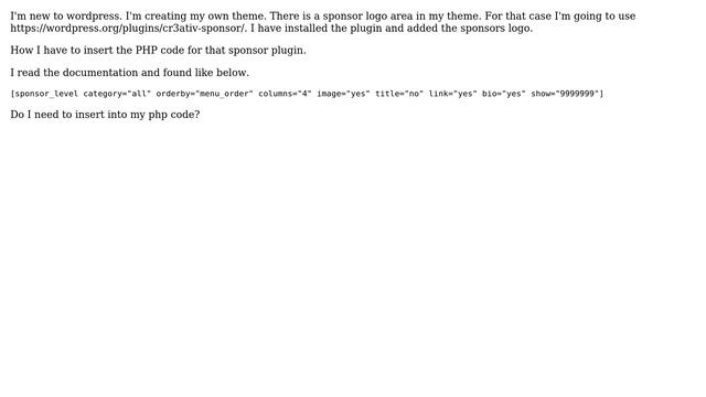 Wordpress: Insert Sponsor logo in custom own theme смотреть онлайн