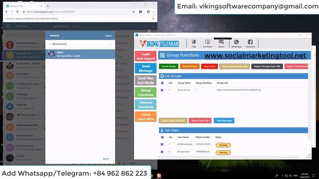 Add Member Telegram - Add Member Group Telegram - Telegram Marketing Software - Viking Telegram
