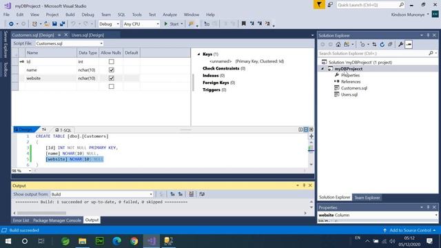 How to Create a Database Project in Visual Studio смотреть онлайн
