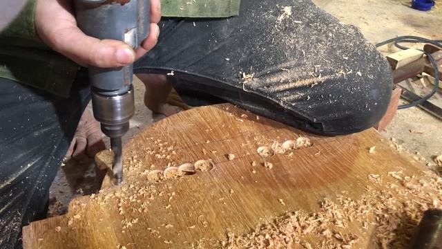 Amazing Idea Build A King Size Bed From Monolithic Hardwood // Extremely Skillful Woodworking Skill смотреть онлайн