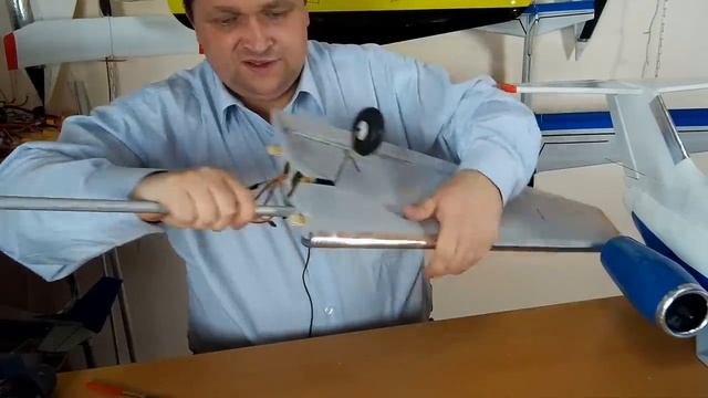 Авиамоделизм / Як-40 на импеллерах / Размах 1,4 метра / 10 часть / ALNADO смотреть онлайн