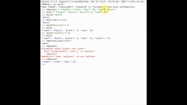 Dictionaries in Python 3 - Python For Absolute Beginners (pt.6) смотреть онлайн
