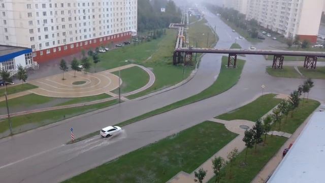 Потоп после дождя Новосибирск МЖК 18.07.2016 №2 смотреть онлайн