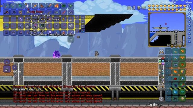 Играем на сервереTerraria v.1.3.0.8 смотреть онлайн