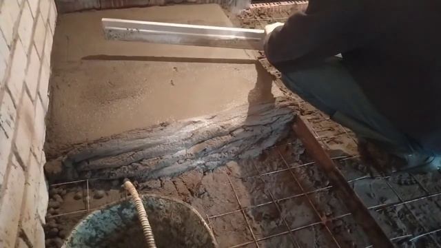 Стяжка. Полы по грунту. Ремонт в мастерской. Часть 2