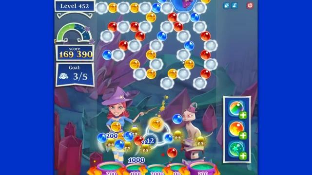 Bubble Witch 2 Saga Level 452 no boosters смотреть онлайн