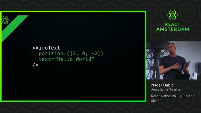 React Native VR + AR Made Simple - Nader Dabit 2019 смотреть онлайн