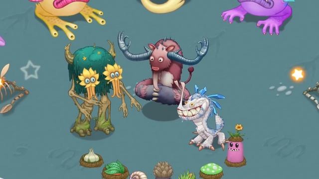 Gnarls, Flum Ox and Incisaur on Bone Island Full Song (My Singing Monsters) смотреть онлайн