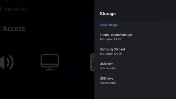 Android TV storage up 128GB Insufficient Storage Space internal memory full