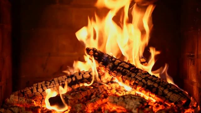 ? Fireplace Ambience 4K (12 HOURS). Relaxing Fireplace With Burning Logs And Crackling Fire Sounds