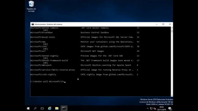 Iniciar un contenedor basado en la imagen microsoft iis y acceder a la página del docker смотреть онлайн