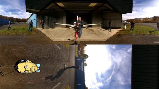 Michael Jackson, Rock With You — for 7 Bass Clarinets and Airplane (360 VR) смотреть онлайн