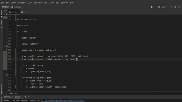 Tic-Tac-Toe with Python using pygame смотреть онлайн